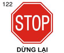 Biển báo dừng lại 122 (biển báo bát giác)