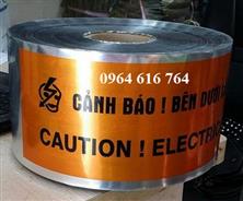 Băng cảnh báo cáp ngầm song ngữ khổ 15cm