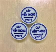 Mốc sứ cảnh báo cáp viễn thông