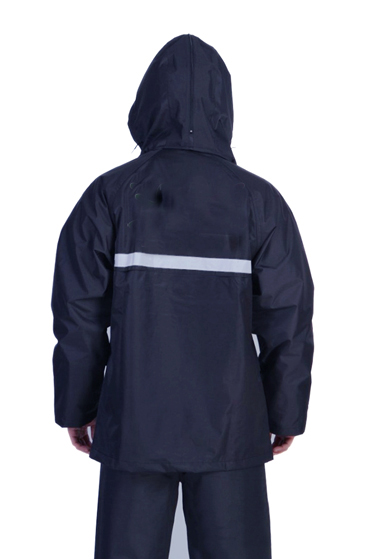 Quần áo mưa phản quang tím than